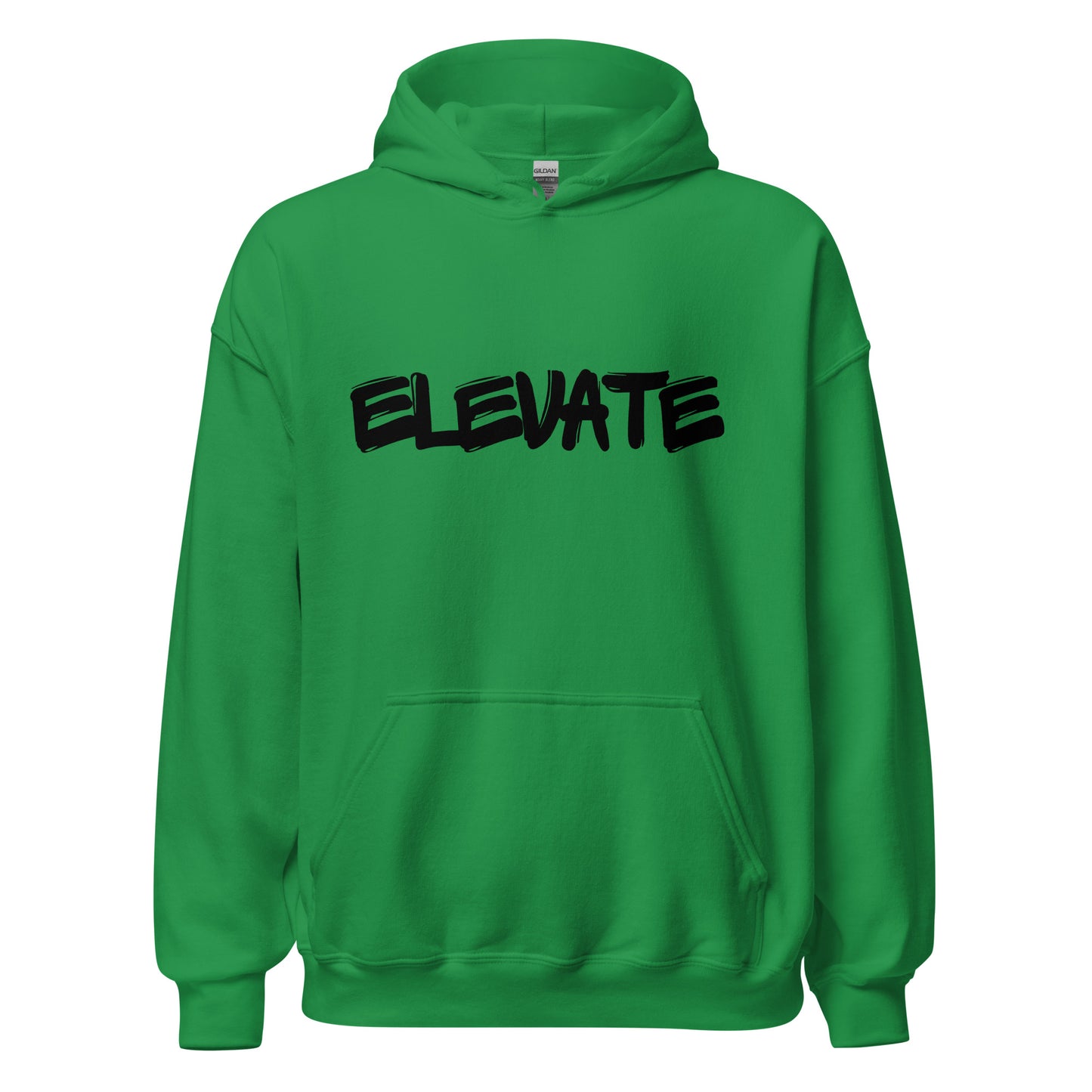 Elevate Unisex Hoodie Black letters