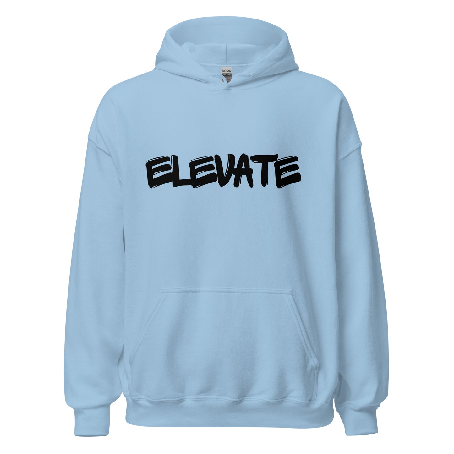 Elevate Unisex Hoodie Black letters