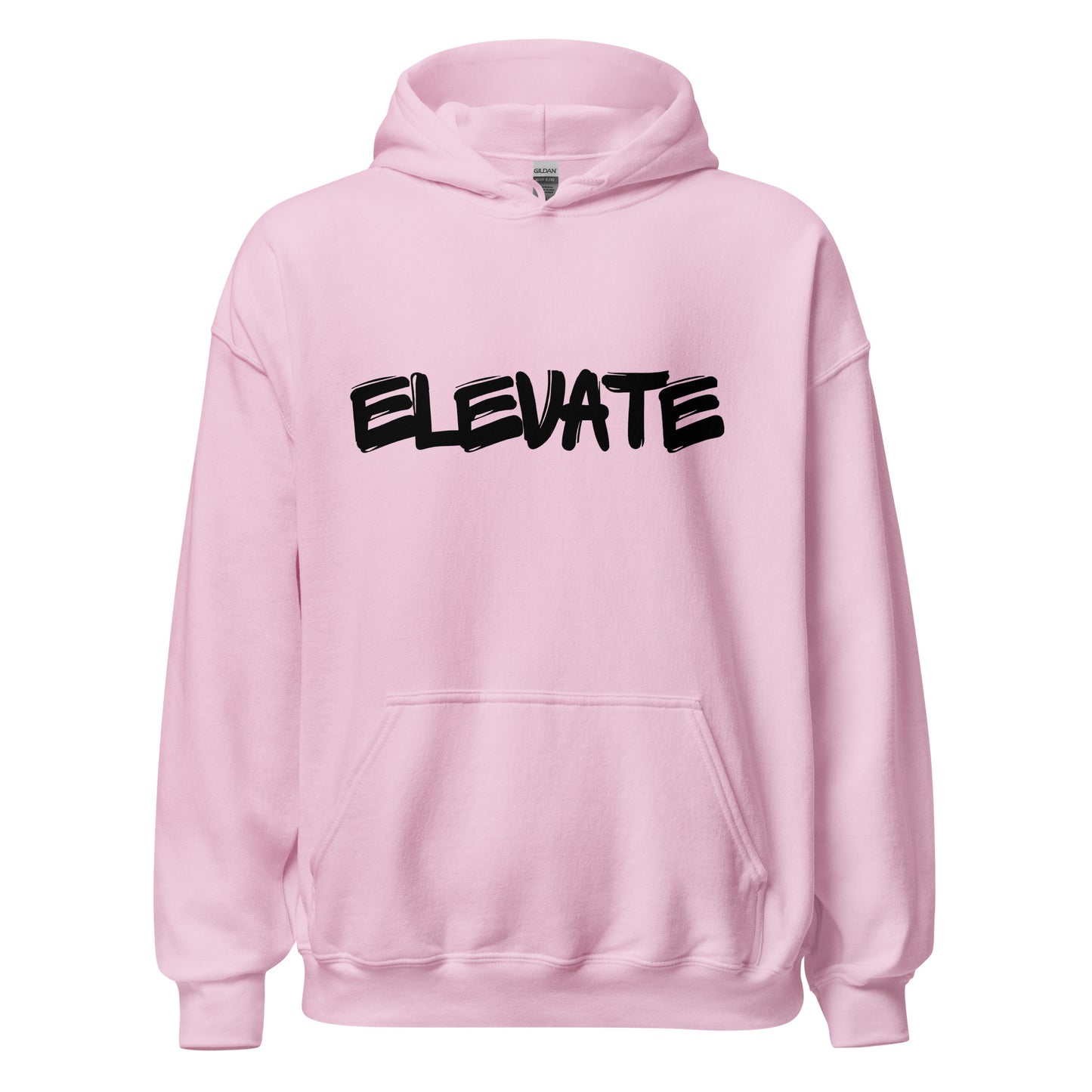 Elevate Unisex Hoodie Black letters
