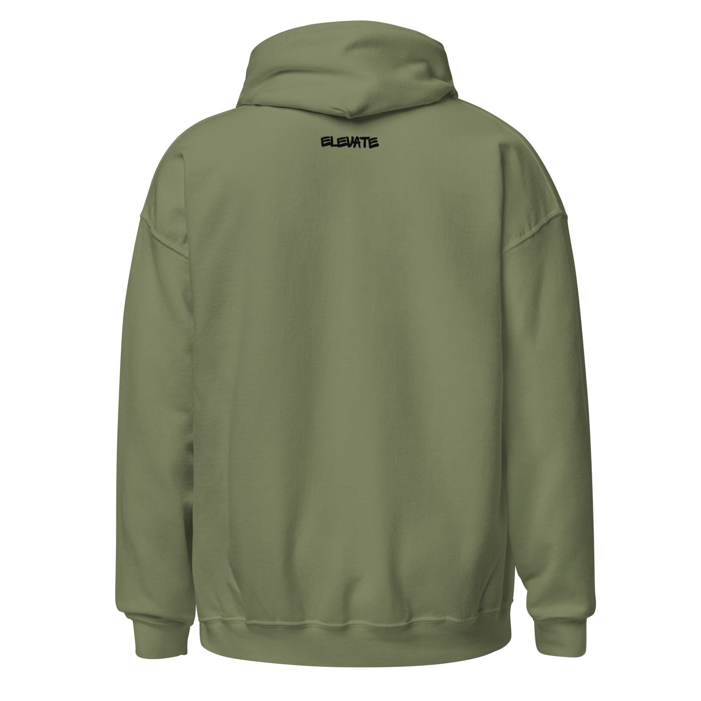 Elevate Unisex Hoodie Black letters