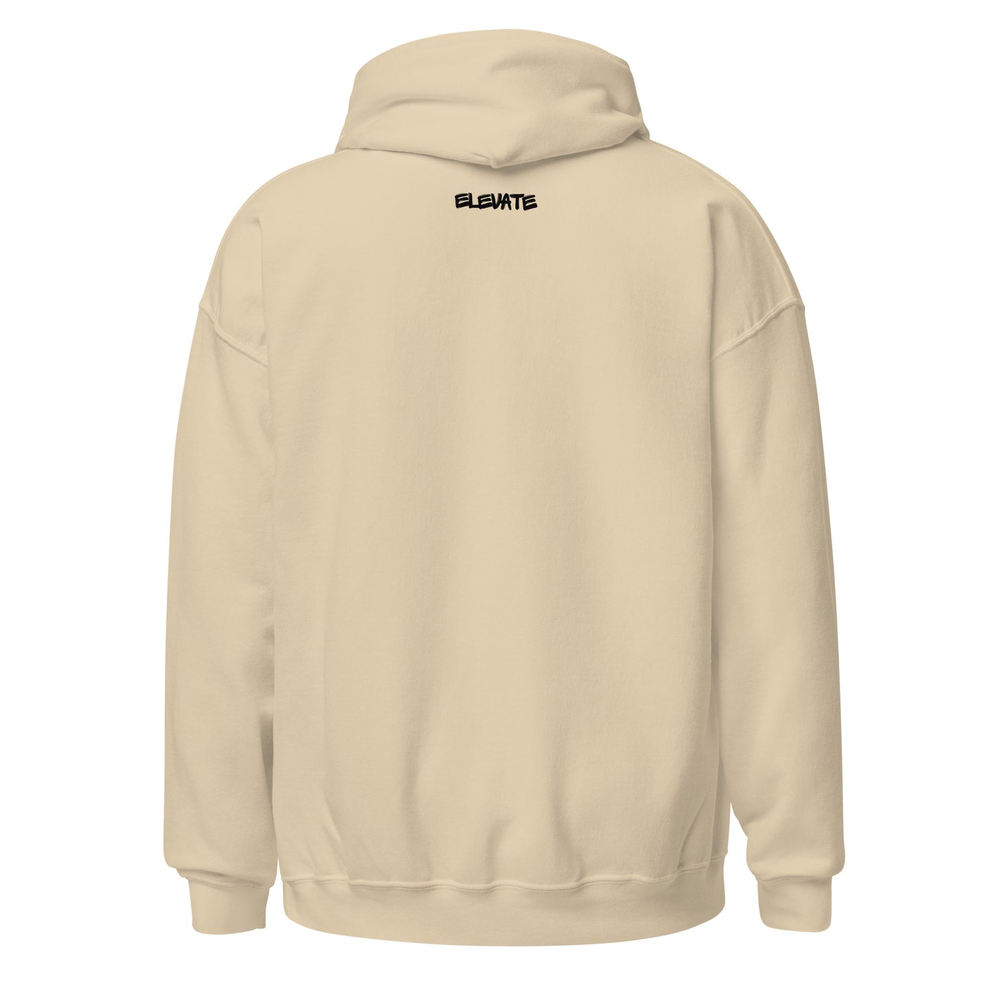 Elevate Unisex Hoodie Black letters
