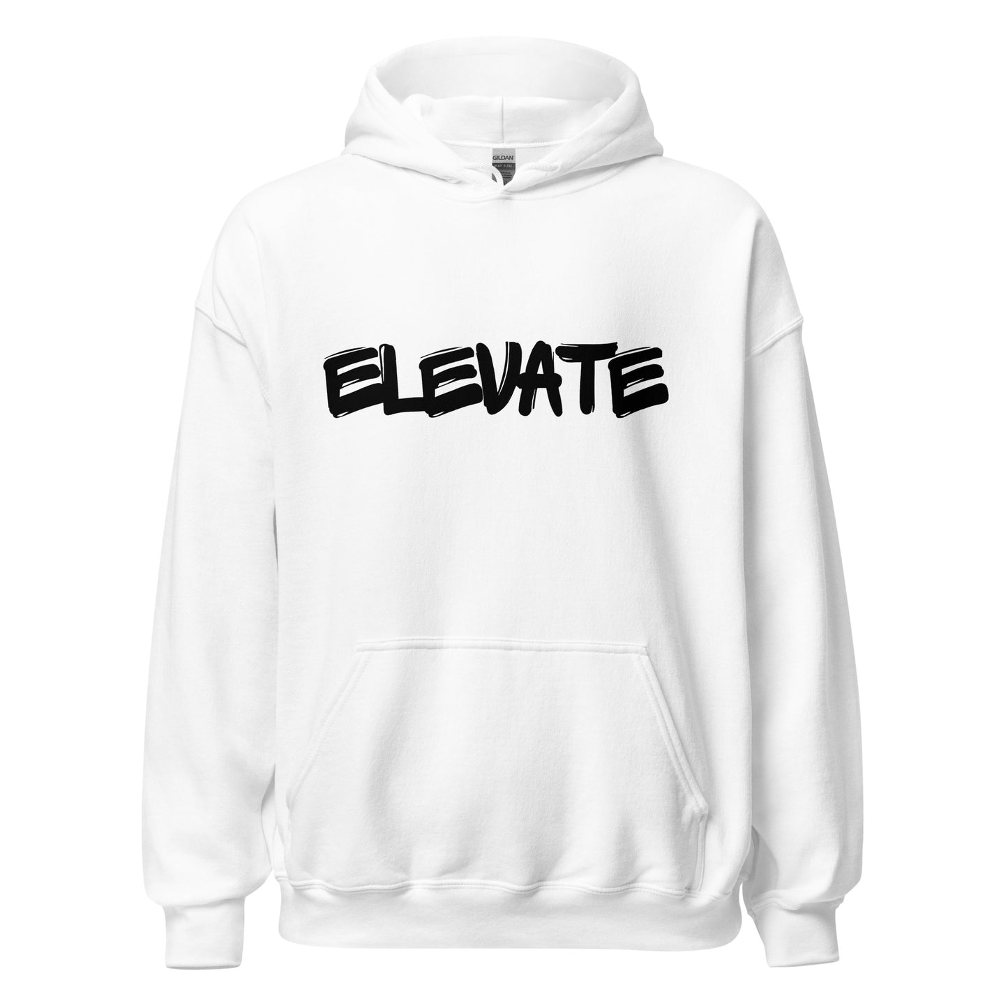 Elevate Unisex Hoodie Black letters