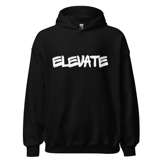 Elevate Unisex Hoodie white letters