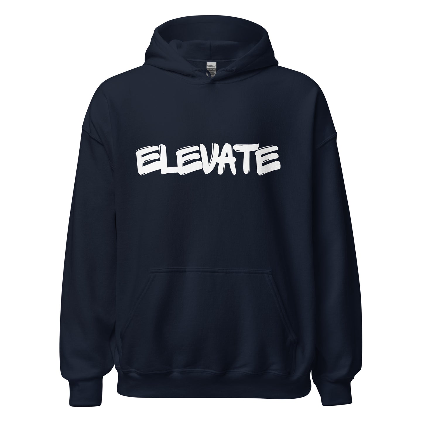 Elevate Unisex Hoodie white letters